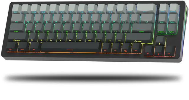 Main image of Womier SK71 75% Gaming Keyboard, Aluminum Alloy Shell Wireless Mechanical Creamy Keyboard Bluetooth/2.4G/Wired Hot Swappable Key Board Pre-lubed Switches, Gasket Mounted RGB for Mac/Win (Black)