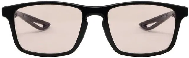 Alt view image 3 of 5 - LEVEL UP Strike Blue Light Blocking Glasses - Computer Reading & Gaming Eyewear for Gamers to Filter UV Glare & Anti Eyestrain - Men, Women & Kids Black Frame Rose Lenses Reader Spectacles