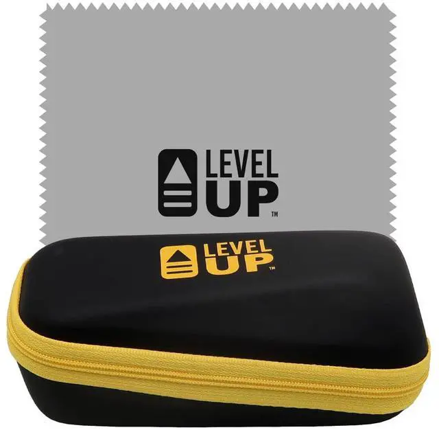 Alt view image 4 of 5 - LEVEL UP Strike Blue Light Blocking Glasses - Computer Reading & Gaming Eyewear for Gamers to Filter UV Glare & Anti Eyestrain - Men, Women & Kids Black Frame Rose Lenses Reader Spectacles