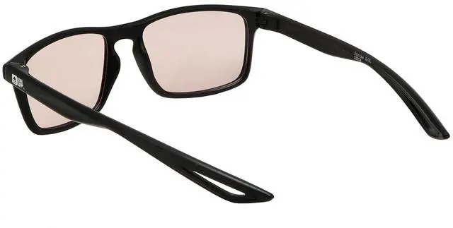 Alt view image 5 of 5 - LEVEL UP Strike Blue Light Blocking Glasses - Computer Reading & Gaming Eyewear for Gamers to Filter UV Glare & Anti Eyestrain - Men, Women & Kids Black Frame Rose Lenses Reader Spectacles