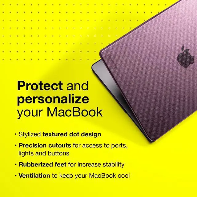 Alt view image 4 of 5 - Incase Dots Hardshell with Makrolon(r) - MacBook Pro 16 inch Case - 2024, 2023, 2022, 2021, M4, M3, M2, M1 - MacBook Case, Laptop Cover, Protective Hard Shell, Scratch Resistant, Lightweight - Clear