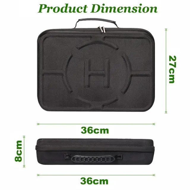 Alt view image 5 of 5 - BUBM Case for Hypervolt 2 Pro/Hypervolt Plus with 5 Head Attachments,Waterproof Shock Resistant Carrying Case for Hyperice Hypervolt Massage Device