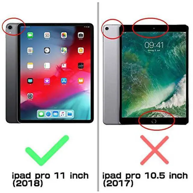 Alt view image 2 of 5 - iPad Pro 11 '' Case 2018 Release, SUPCASE UB Pro Series with Built-in Screen Protector Kickstand Full-body Rugged Protective Case for Apple iPad Pro 11 Inch 2018, Not Compatible Apple Pencil (Black)