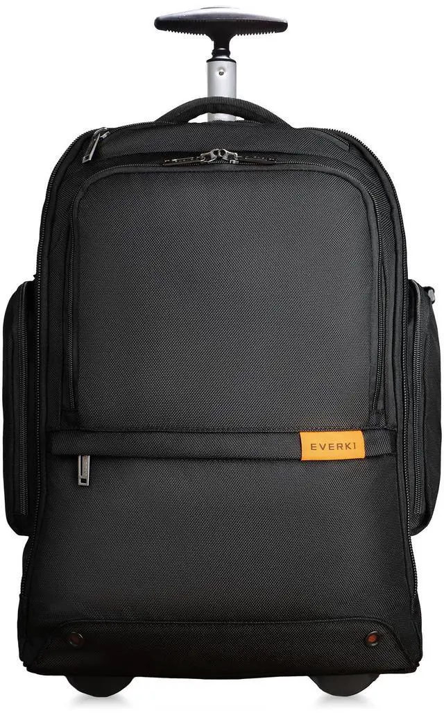 Main image of EVERKI 123 Wheeled Laptop Backpack - For 15.6" Laptop & 16" MacBook, Rolling Back Pack for Men & Women, Carry On Travel Backpack with Replaceable Wheels, Rolling Work Bag for Business Professional