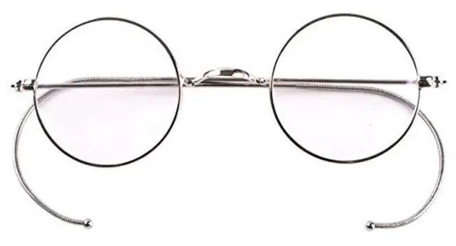 Main image of Agstum Blue Light Blocking Reading Glasses, Small Round Wire Rim Readers for Computer Use Anti-Glare Cut UV400 (Silver / 39mm Size, 1.50 x)