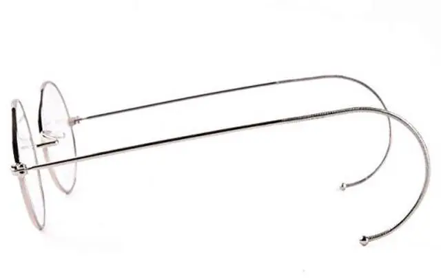 Alt view image 3 of 5 - Agstum Blue Light Blocking Reading Glasses, Small Round Wire Rim Readers for Computer Use Anti-Glare Cut UV400 (Silver / 39mm Size, 1.50 x)