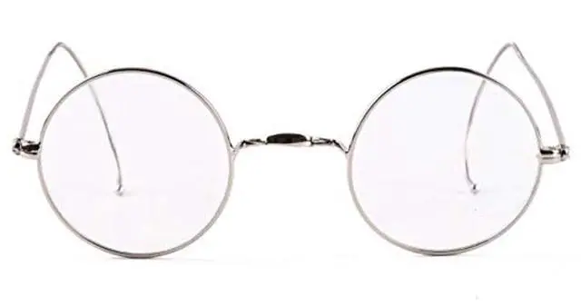 Alt view image 4 of 5 - Agstum Blue Light Blocking Reading Glasses, Small Round Wire Rim Readers for Computer Use Anti-Glare Cut UV400 (Silver / 39mm Size, 1.50 x)