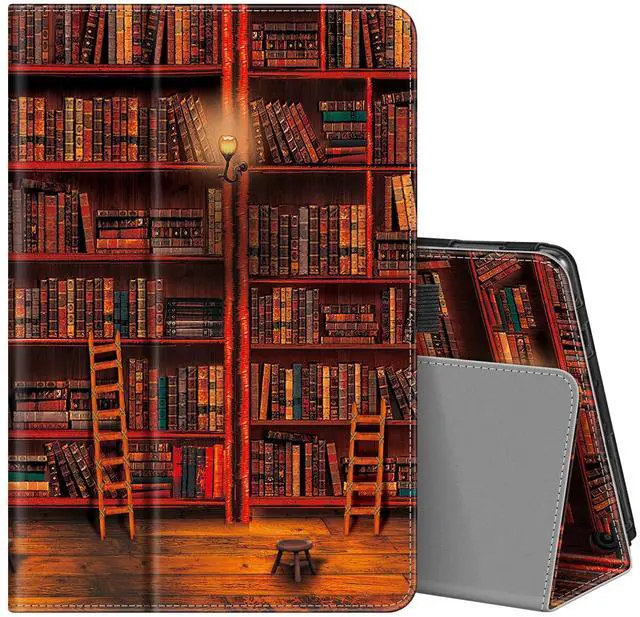 Main image of Fintie Folio Case for All-New  Fire HD 10 and 10 Plus Tablet (13th/11th Generation, 2023/2021 Release) - Slim Fit Standing Cover with Auto Sleep/Wake, Library