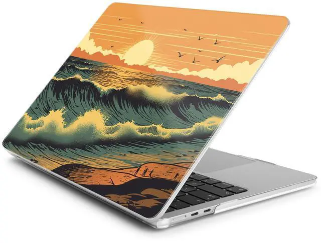 Alt view image 3 of 5 - Batianda Premium Case for New MacBook Air 15 inch 2025 M4 2024 2023 with M3 M2 Chip Model A3114 A2941, Designed Protective Plastic Hardshell & Keyboard Cover & Screen Protector, Dusk