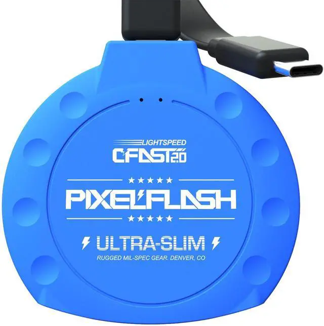 Main image of PixelFlash CFast 2.0 Card Reader USB C (Blue) - Memory Card Adapter with Cabled Type-C USB 3.1 Gen 2, Up to 10Gbps File Transfer, Ultra-Slim & Anti-Slip Rubber Shell, Compatible with Most Brands & OS