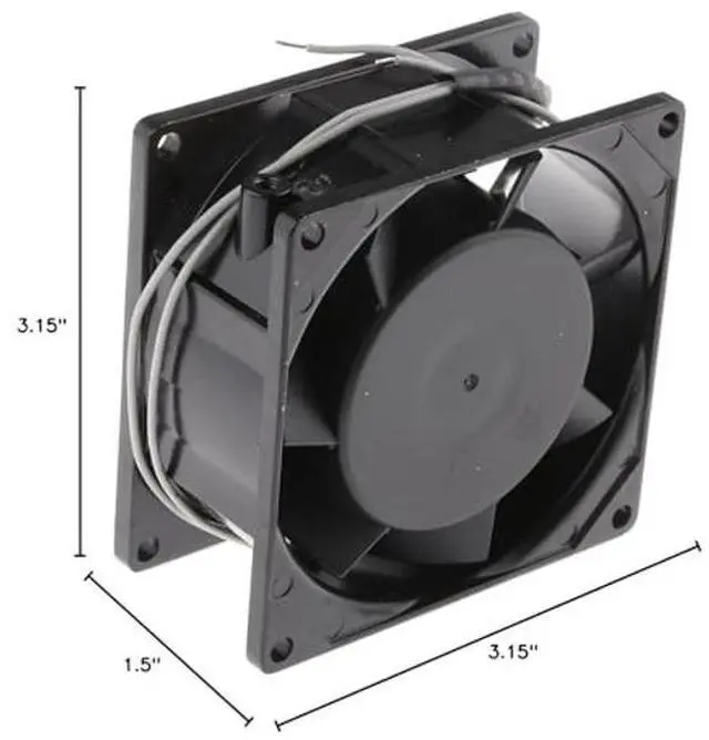 Alt view image 4 of 4 - SUNON SF11580A-1083HBL.GN SF Series 2400/2850 RPM 80 x 80 x 38 mm 24/31 CFM 115 VAC Ball Bearing Fan - 1 item(s)