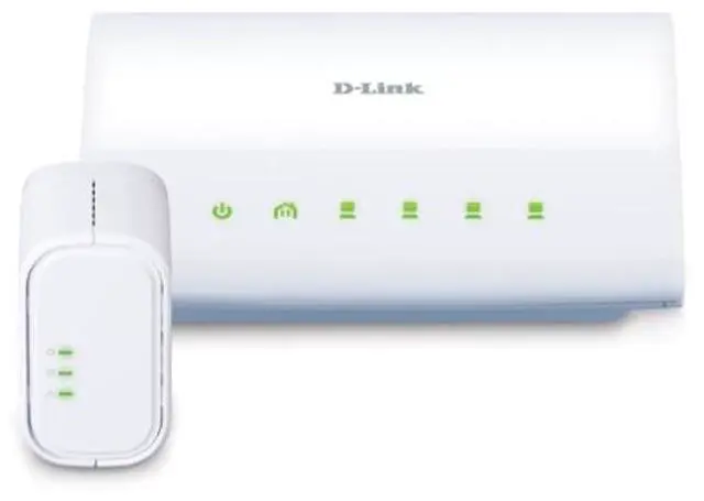 Main image of D-Link Systems, Inc. DHP-348AV PowerLine AV 4-Port Switch Mini Kit