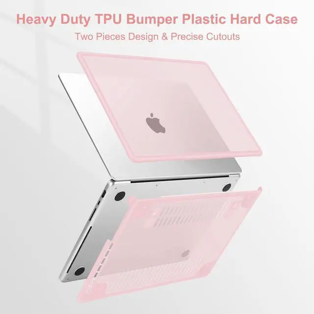 Alt view image 4 of 5 - MOSISO Compatible with MacBook Pro 14 inch Case 2025-2021 M5 M4 M3 M2 M1 A3434 A3112 A3185 A3401 A2918 A2992 A2779 A2442, Heavy Duty Hard Case with Stand&Keyboard Skin&Screen Film&Type C, Pink