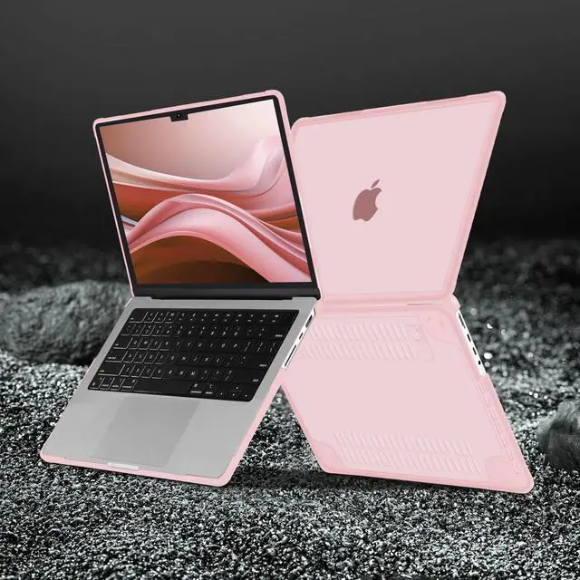 Alt view image 5 of 5 - MOSISO Compatible with MacBook Pro 14 inch Case 2025-2021 M5 M4 M3 M2 M1 A3434 A3112 A3185 A3401 A2918 A2992 A2779 A2442, Heavy Duty Hard Case with Stand&Keyboard Skin&Screen Film&Type C, Pink