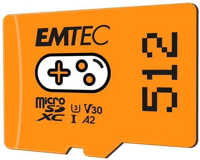 Main image of EMTEC Gaming Micro SD Card, MicroSDXC Memory Card for Nintendo-Switch, Wyze, GoPro, Dash Cam, Security Camera, 4K Video Recording, UHS-I A1 U3 V30 C10, up to 100MB/s (512, GB)