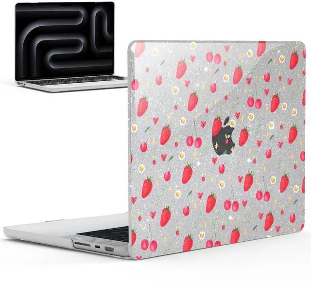 Main image of IBENZER Case for MacBook Pro 14 Inch (2024-2021), Strawberry, MT14-STBY