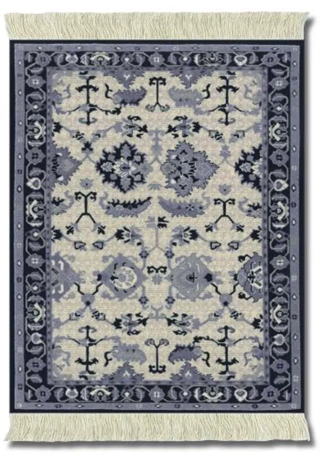 Main image of Lextra Indienne Colonial Williamsburg, 10.25 x 7.125 Inches, MouseRug, Navy, Light Blue and Cream, One (MWD-1)