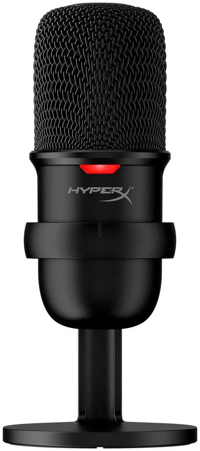Main image of HyperX SoloCast - USB Condenser Gaming Microphone, for PC, PS4, PS5 and Mac, Tap-to-Mute Sensor, Cardioid Polar Pattern, great for Streaming, Podcasts, Twitch, YouTube, Discord,Black