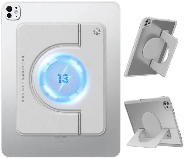 Main image of Nillkin Magnetic Tablet Stand Adjustable, Fit for iPad Pro 13/Pro 12.9/10th and Other Tablet e-Reader (Grey, for 11-13 inch Device)