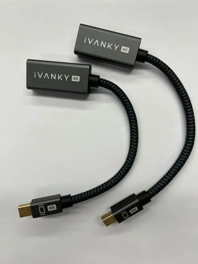 Main image of IVANKY 4K@60Hz Mini DisplayPort to HDMI Adapter 2Pack, Thunderbolt 1&2 to HDMI Adapter, Mini DP to HDMI Adapter for MacBook Air/Pro, Surface Pro/Dock/Book, Monitor, Projector-Grey,2pack