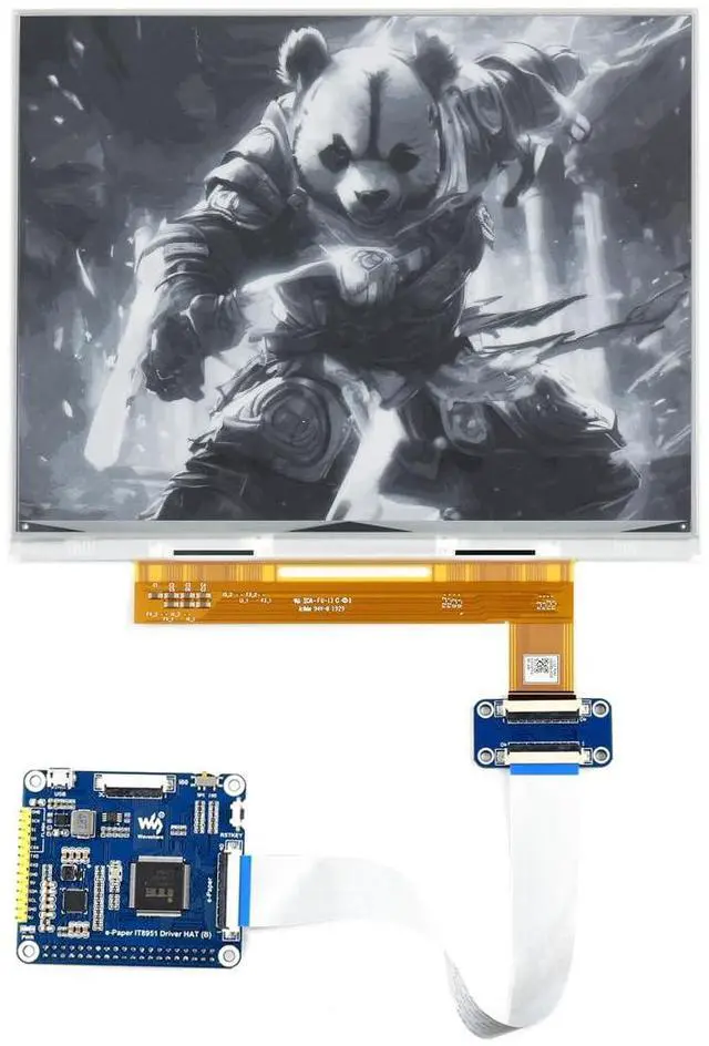 Main image of Waveshare 10.3inch E-Paper E-Ink Display HAT Compatible with Raspberry Pi4B/3B+/3B/2B/B+/A+/Zero/Zero W/WH/Zero 2W 1872x1404 Pixels Black/White 2-16 Grey Scales USB/SPI/I80 Supports Partial Refresh