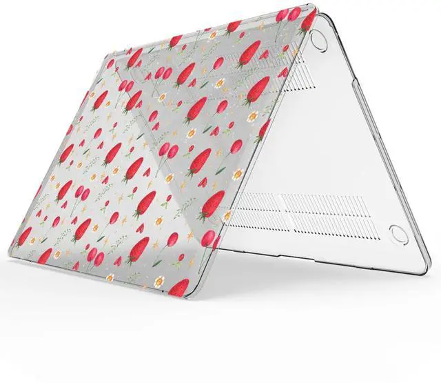 Alt view image 5 of 5 - IBENZER Compatible with 2025 2024 M2 MacBook Pro 13 Inch Case 2024-2016 M1 A2338 A2289 A2251 A2159 A1989 A1706 A1708, Hard Shell Case for Mac Pro 13 (2025-2016), Strawberry, MT13-STBY