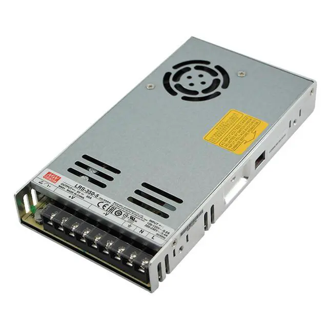 Main image of Mean Well LRS-350-5 5V 73A 350W Single Output Switching Power Supply, 115/230VAC Input, Industrial-Grade, 30mm Low Profile, for Industrial Automation, Machinery, Telecommunications