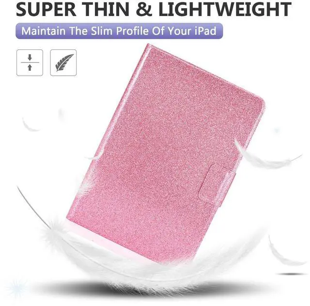 Alt view image 4 of 5 - Dteck for Fire Max 11 Tablet Case 13th Generation 2023 11", PU Leather Protective Fold Stand Case with Auto Sleep Wake, Adjustable Viewing Angles, 3 Card Slots, Slim Thin Classic Cute Folio Case, Pink