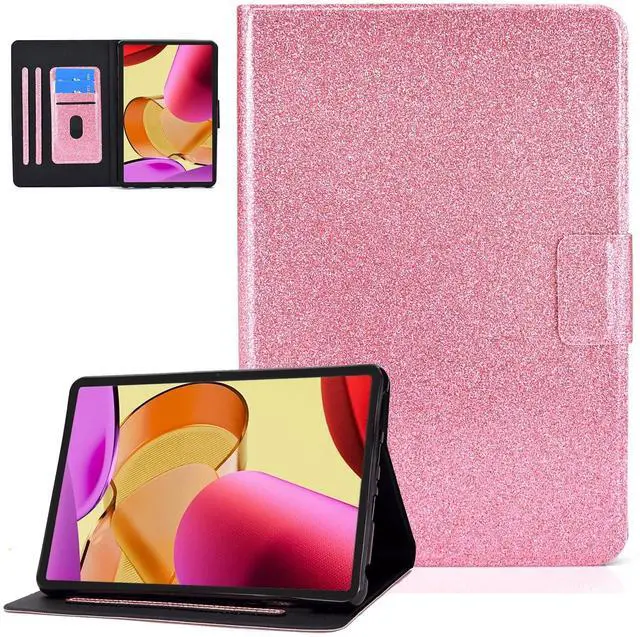 Main image of Dteck for Fire Max 11 Tablet Case 13th Generation 2023 11", PU Leather Protective Fold Stand Case with Auto Sleep Wake, Adjustable Viewing Angles, 3 Card Slots, Slim Thin Classic Cute Folio Case, Pink