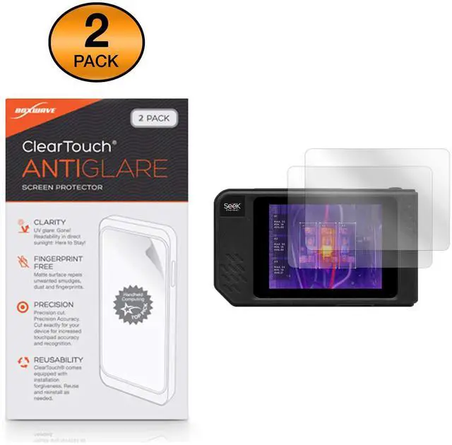 Alt view image 2 of 5 - BoxWave Screen Protector Compatible with Seek Thermal Seek ShotPRO - ClearTouch Anti-Glare (2-Pack), Anti-Fingerprint Matte Film Skin