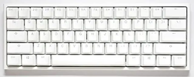 Main image of Ducky One 2 Pro Mini White Edition Mechanical Keyboard, RGB LED - Cherry Silver (US)