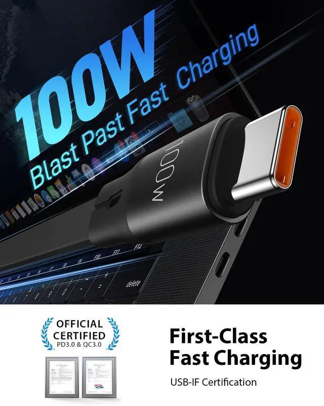 Alt view image 2 of 5 - CAFELE Upgraded Retractable USB C Cable, 100W Multi Charging Cable, 3 in 1 Fast Charging Charger Cord with Type C/L/Micro USB Ports for Phone 16 15 14 Galaxy MacBook Pad, Travel for Multiple Devices