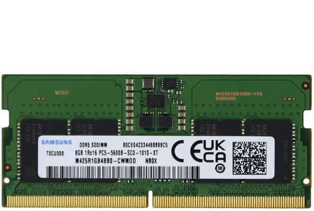 Main image of Sam Original 8GB (1x8GB) DDR5 5600MHz PC5-44800 SODIMM 1Rx16 CL46 1.1v M425R1GB4BB0-CWM RAM Memory Laptop Notebook Module Upgrade Adamanta