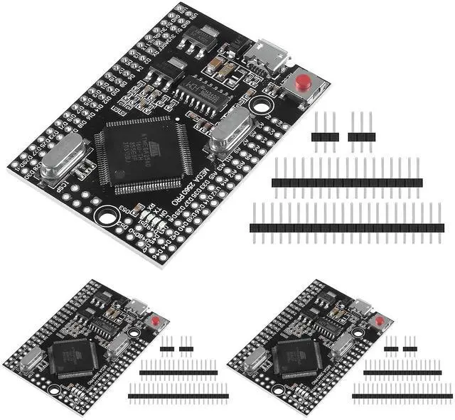Main image of Alinan 3pcs ATMEGA 2560 PRO Embed CH340G/ATMEGA2560-16AU Pro Mega Module with Male Pinheader Compatible with MEGA2560