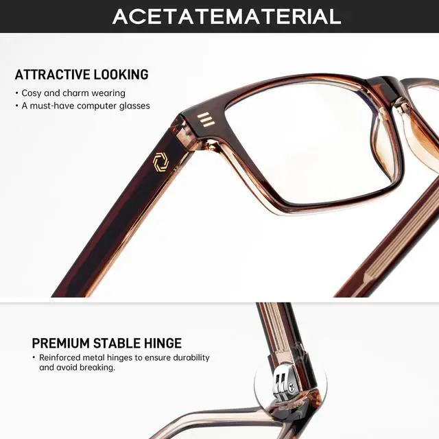 Alt view image 3 of 5 - ANYLUV Blue Light Glasses for Men & Women, Lightweight Stylish Blue Light Blocking Glasses, Eye Strain Relief Eye Protection