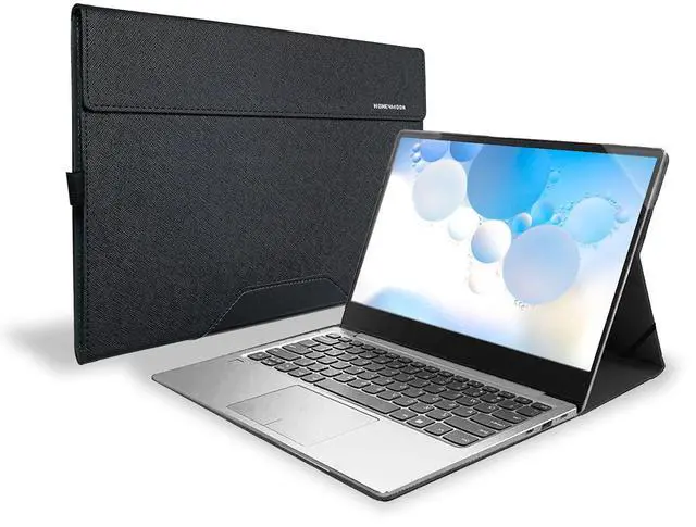 Main image of Honeymoon Case Cover for HP Spectre x360 13-AWxxx 13" / HP Spectre x360 13t Touch (Released in 2019) 13.3" 2 in 1 Series Laptop,PU Leather Folio Protective Hard Shell Case,S025-13-Black