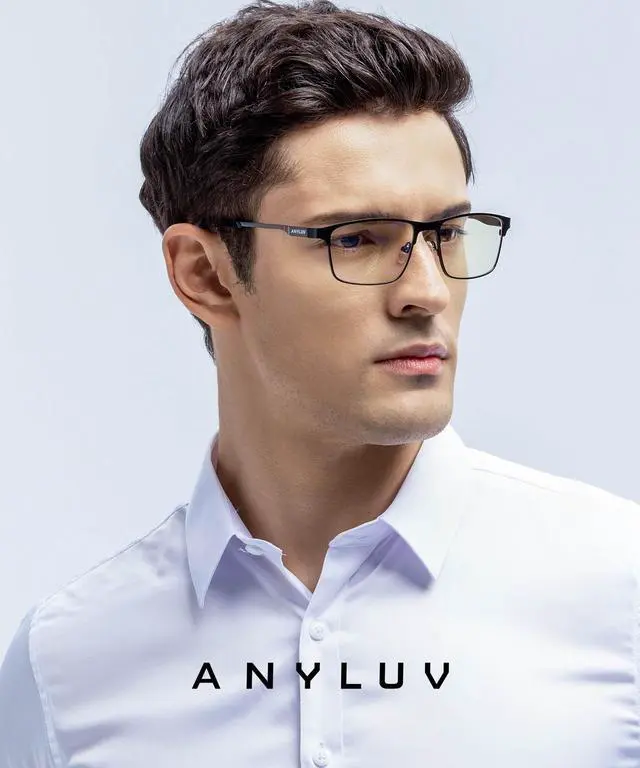 Alt view image 2 of 5 - ANYLUV Blue Light Glasses for Men/Women, Lightweight Blue Light Blocking Glasses, Anti-Eye Strain Computer Glasses for Gaming