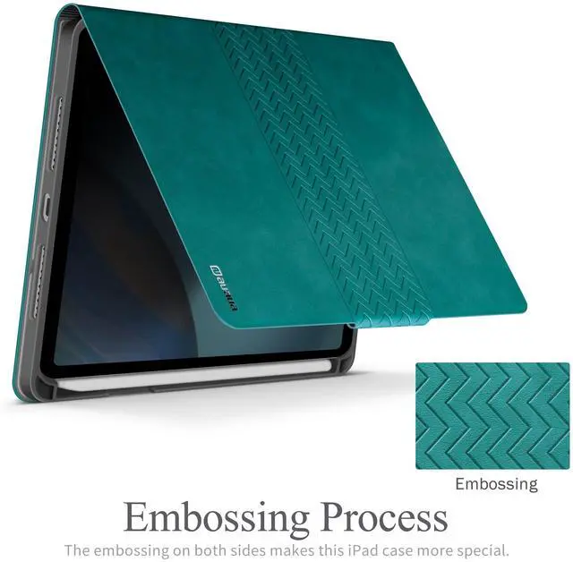 Alt view image 4 of 5 - auaua Case for iPad mini 7 (A17 Pro, 2024) / iPad mini 6 Case (2021) 8.3 inch with Pencil Holder, Multiple Viewing Angles, Magnetic Closure, Auto Sleep/Wake (Green)