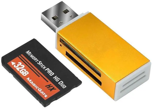 Main image of ANXILE HX 32GB Memory Stick Pro-HG Duo for PSP Camera Memory Card and a All in One Reader USB 2.0