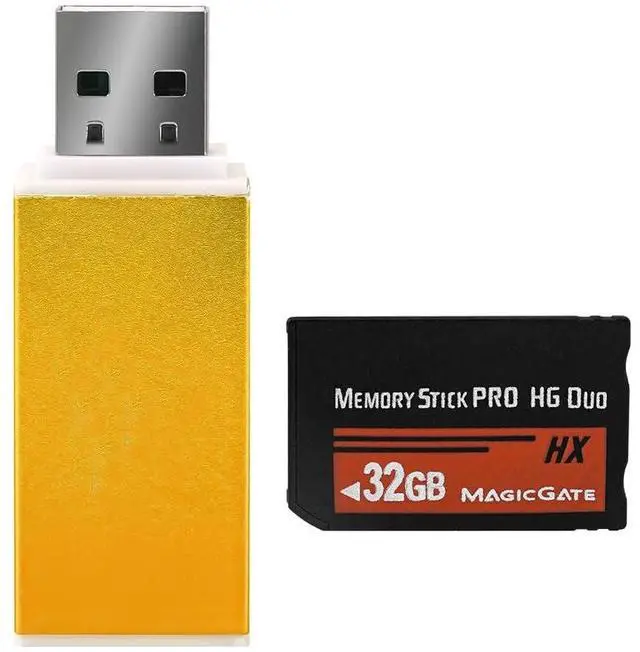 Alt view image 2 of 5 - ANXILE HX 32GB Memory Stick Pro-HG Duo for PSP Camera Memory Card and a All in One Reader USB 2.0