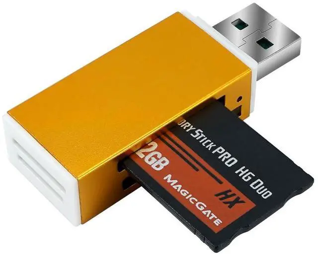 Alt view image 3 of 5 - ANXILE HX 32GB Memory Stick Pro-HG Duo for PSP Camera Memory Card and a All in One Reader USB 2.0