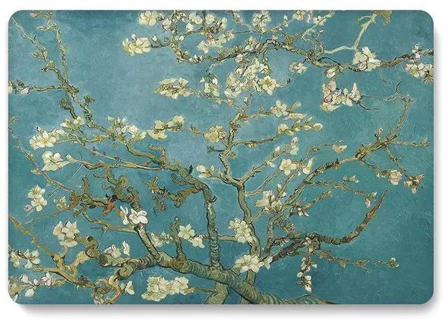 Alt view image 3 of 5 - Bandless Case Compatible with MacBook Retina 12 inch 2017 2016 2015 Model A1534, Plastic Laptop Hard Shell Cover & Protective Sleeve Bag & Keyboard Skin - Almond Blossom A1534 (Macbook 12 Retina)