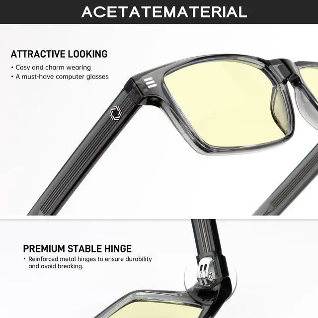 Alt view image 3 of 5 - ANYLUV Blue Light Glasses for Men & Women, Lightweight Stylish Blue Light Blocking Glasses, Eye Strain Relief Eye Protection