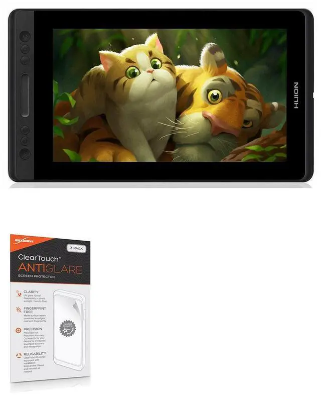 Main image of BoxWave Screen Protector Compatible with Huion KAMVAS Pro 13 GT-133 - ClearTouch Anti-Glare (2-Pack), Anti-Fingerprint Matte Film Skin for Huion KAMVAS Pro 13 GT-133