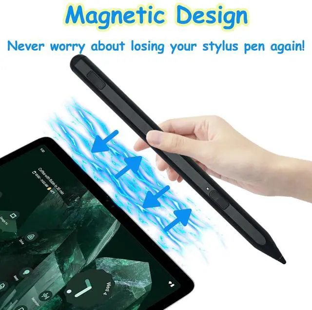 Alt view image 4 of 5 - Pixel Tablet Stylus Pen for Google Pixel Tablet Pen,Stylus Pen Replacement for Google Pixel Tablet Pencil,USI 2.0 Protocol,Palm Rejection,4096 Pressure Sensitivity (Black)