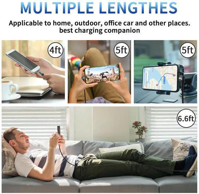 Alt view image 5 of 5 - 100W Magnetic Charging Cable,Magnetic Right Angle USB C Cable,480Mbps Data Transfer,5A Fast Charging,Compatible with USB C Device (Black Green)