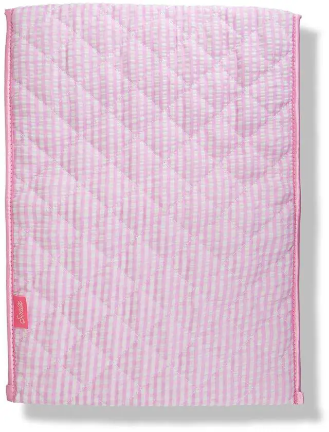 Alt view image 2 of 5 - Sonix | Quilted Laptop Sleeve | 13-14 Inch, Quilted Soft Comfy Laptop Carrying Case, Computer Sleeve | Seersucker Pink