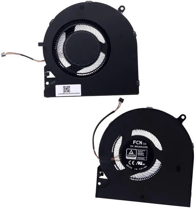 Alt view image 2 of 5 - Deal4GO CPU Cooling Fan w/GPU Fan Set Replacement for Razer Blade 15 RZ09 RZ09-0370 RZ09-0368 RZ09-0367 RZ09-02886 Black DFS5K123043635 0