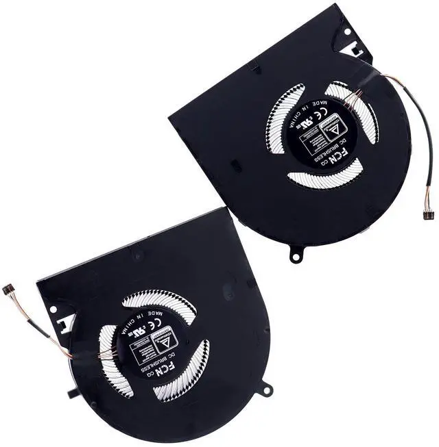 Alt view image 3 of 5 - Deal4GO CPU Cooling Fan w/GPU Fan Set Replacement for Razer Blade 15 RZ09 RZ09-0370 RZ09-0368 RZ09-0367 RZ09-02886 Black DFS5K123043635 0