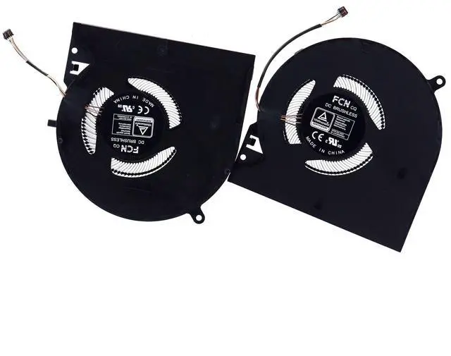 Alt view image 4 of 5 - Deal4GO CPU Cooling Fan w/GPU Fan Set Replacement for Razer Blade 15 RZ09 RZ09-0370 RZ09-0368 RZ09-0367 RZ09-02886 Black DFS5K123043635 0